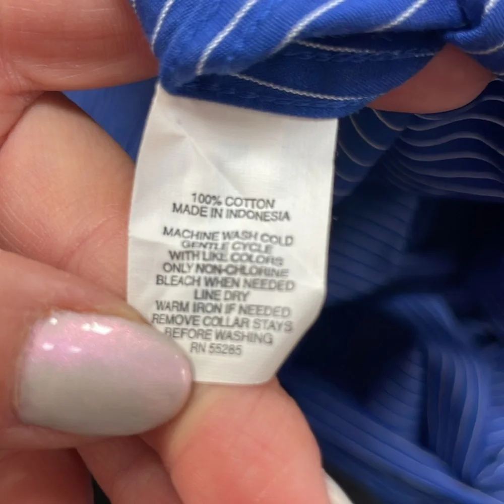 EXPRESS design studio 80s to ply cotton size XL (17-17.5) - Picture 5 of 5